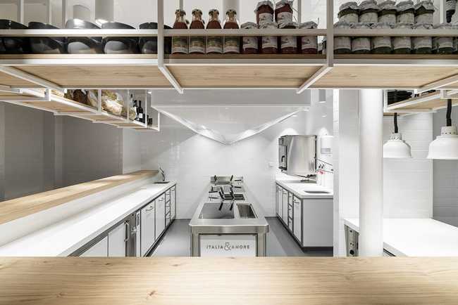 Cucina di un ristorante